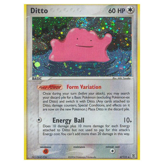 Pokemon - EX Series - FireRed & LeafGreen - Ditto - 4/112