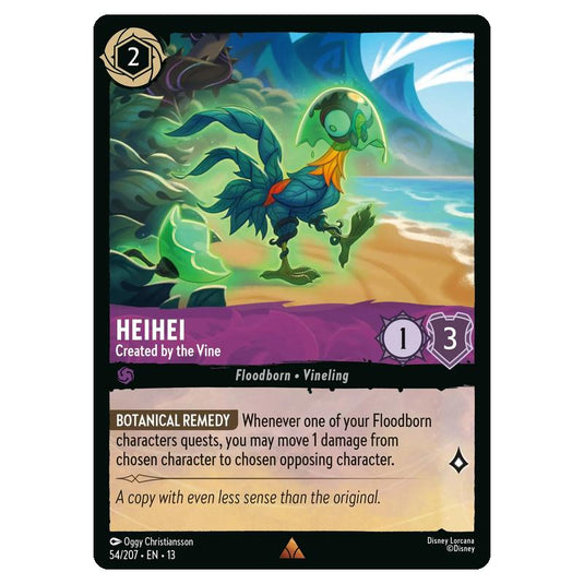 Lorcana - Attack of the Vine - Heihei - Created by the Vine (Rare) - 54/207