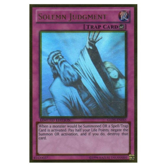 Yu-Gi-Oh! - Gold Series - Haunted Mine - Solemn Judgment (Ghost/Gold Rare) GLD5-EN045