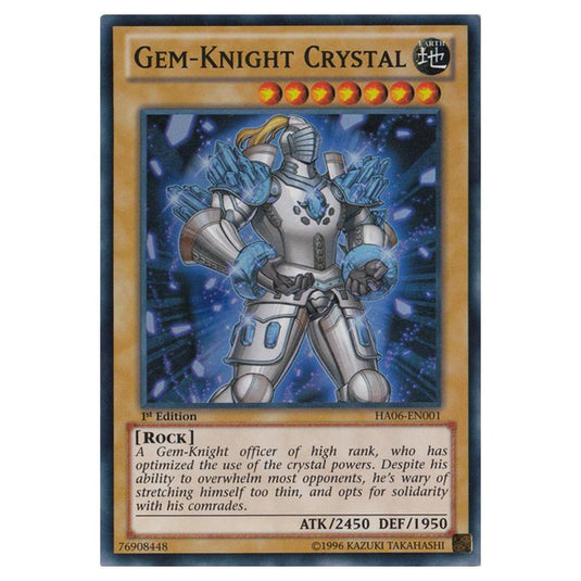 Yu-Gi-Oh! - Hidden Arsenal 6 - Omega Xyz - Gem-Knight Crystal (Super Rare) HA06-EN001
