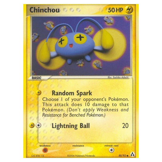 Pokemon - EX Legend Maker - Chinchou - 50/92