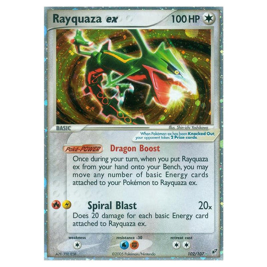 Pokemon - EX Deoxys - Rayquaza ex - 102/107