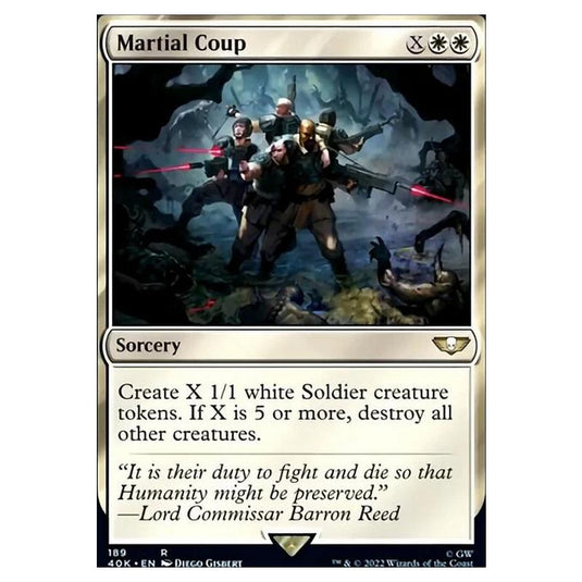 Magic The Gathering - Universes Beyond - Warhammer 40k - Martial Coup - 189/168