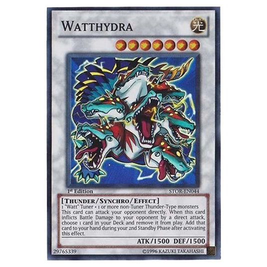 Yu-Gi-Oh! - Storm of Ragnarok - Watthydra (Super Rare) STOR-EN044 Yu-Gi-Oh! - Storm of Ragnarok - Watthydra (Super Rare) STOR-EN044