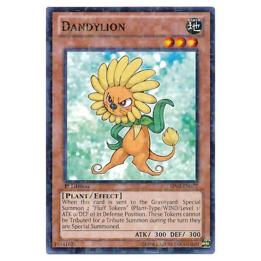 Yu-Gi-Oh! - Battle Pack 2 - War of the Giants - Dandylion (Mosaic Rare) BP02-EN077