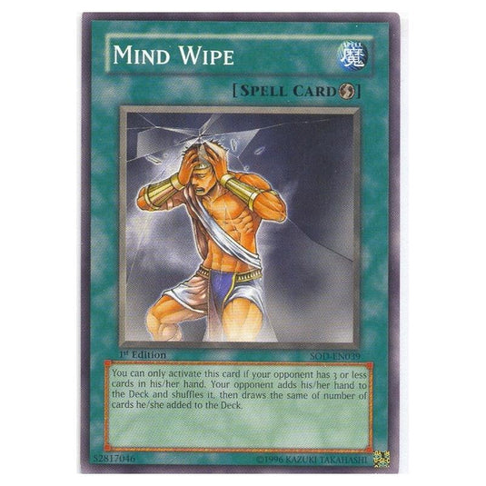 Yu-Gi-Oh! - Soul of the Duelist - Mind Wipe (Common) SOD-EN039
