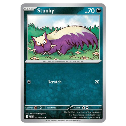 Pokemon - Mega Evolution - Chaos Rising - Stunky - 053/086
