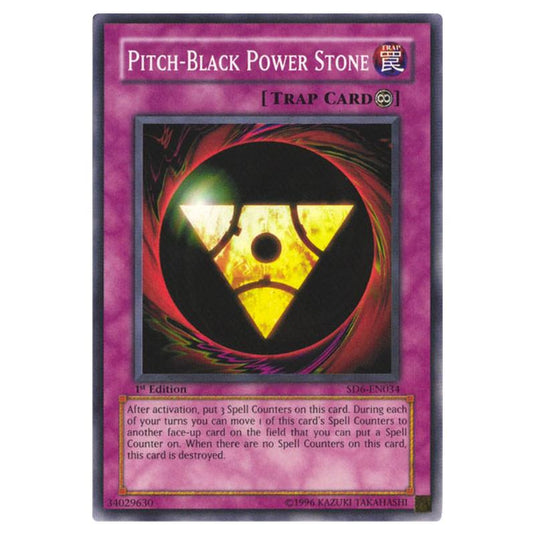 Yu-Gi-Oh! - Structure Deck - Spellcaster's Judgment - Pitch-Black Power Stone (Common) SD6-EN034
