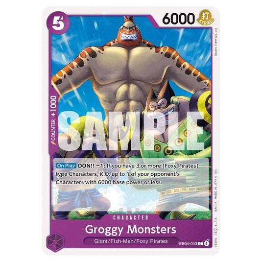 One Piece - OP14 - The Azure Sea's Seven - Groggy Monsters - EB04-033