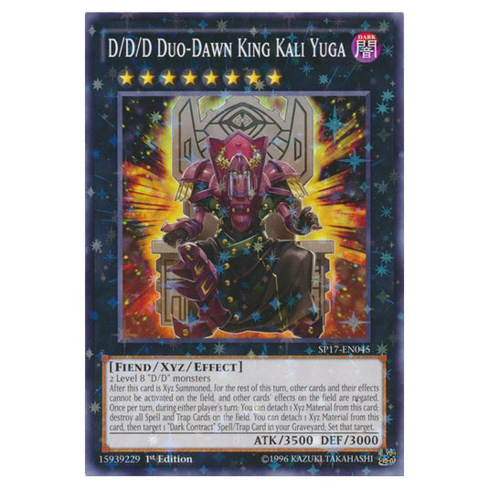 Yu-Gi-Oh! - Star Pack Battle Royal - D/D/D Duo-Dawn King Kali Yuga (Starfoil Rare) SP17-EN045