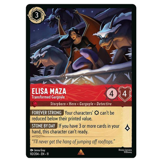 Lorcana - Winterspell - Elisa Maza - Transformed Gargoyle (Rare) - 112/204