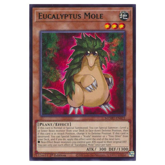 Yu-Gi-Oh! - Maze of Muertos - Eucalyptus Mole (Rare) - MZMU-EN021