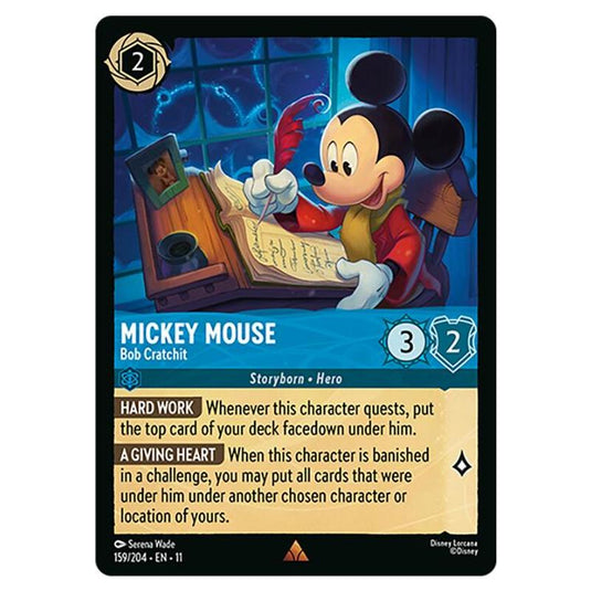 Lorcana - Winterspell - Mickey Mouse - Bob Cratchit (Rare) - 159/204
