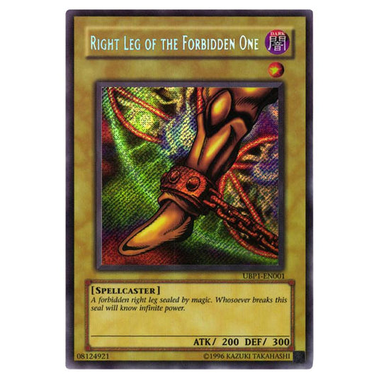 Yu-Gi-Oh! - GX Ultimate Beginner\'s Pack - Right Leg of the Forbidden One (Secret Rare) UBP1-EN001