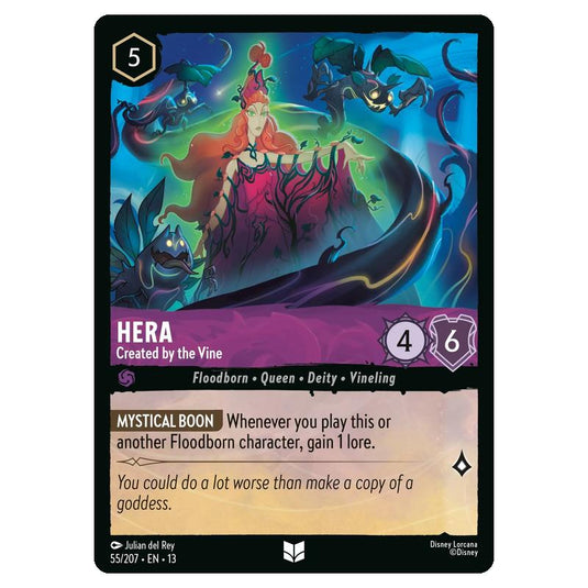Lorcana - Attack of the Vine - Hera - Created by the Vine (Uncommon) - 55/207