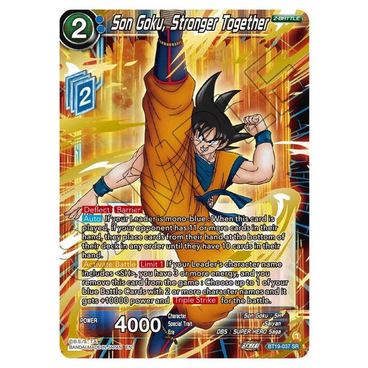Dragon Ball Super - Fighter's Ambition - Son Goku, Stronger Together - BT19-037
