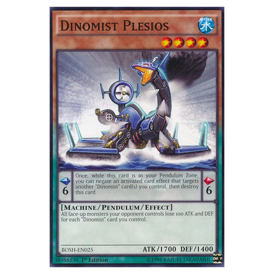 Yu-Gi-Oh! - Breakers of Shadow - Dinomist Plesios (Common) BOSH-EN025