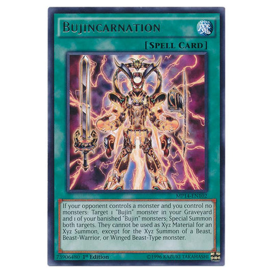 Yu-Gi-Oh! - 2014 Mega-Tin Mega Pack - Bujincarnation (Rare) MP14-EN102