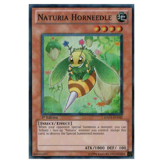 Yu-Gi-Oh! - Hidden Arsenal 3 - Naturia Horneedle (Super Rare) HA03-EN042