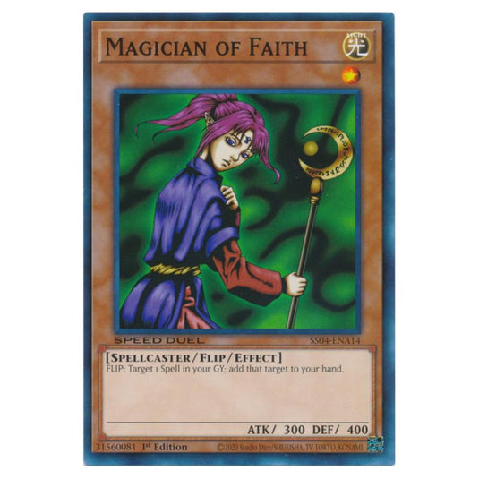 Yu-Gi-Oh! - Speed Duel Starter Decks - Match of the Millennium - Magician of Faith (Common) SS04-ENA14