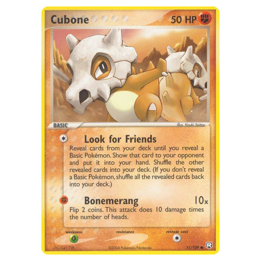 Pokemon - EX Team Rocket Returns - Cubone - 051/109