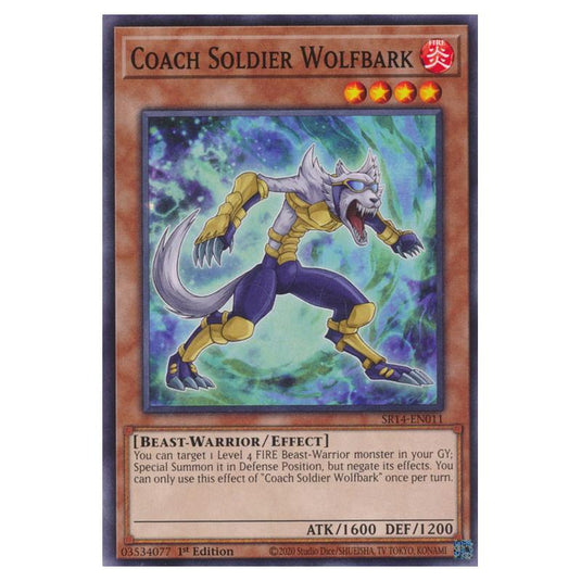 Yu-Gi-Oh! - Structure Deck - Fire Kings - Coach Soldier Wolfbark (Common) SR14-EN011