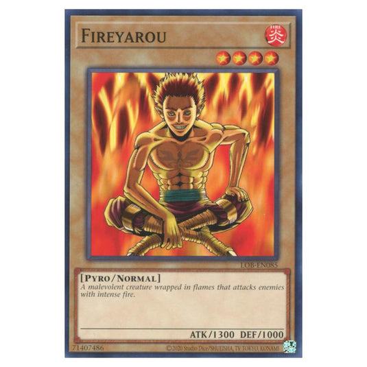 Yu-Gi-Oh! - Legend of Blue Eyes White Dragon (25th Anniversary Edition) - Fireyarou (Common) - LOB25-EN085