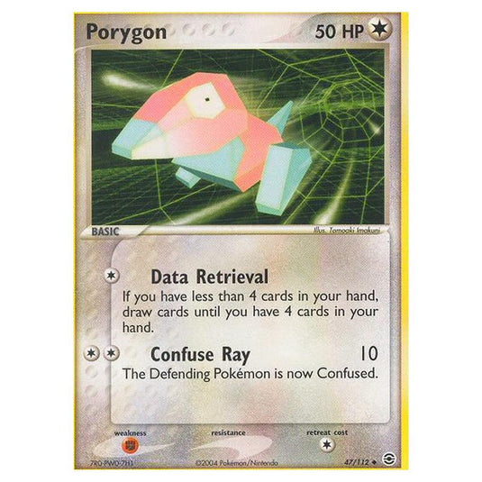 Pokemon - EX Series - FireRed & LeafGreen - Porygon - 47/112