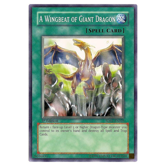 Yu-Gi-Oh! - Rise of the Dragon Lords Structure Deck - A Wingbeat of Giant Dragon (Common) SDRL-EN025