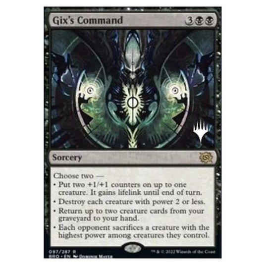 Magic The Gathering - The Brothers' War Promos - Gix's Command - 097/287