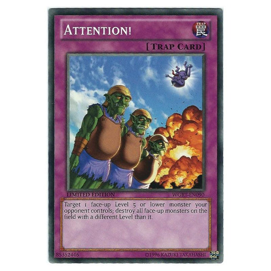 Yu-Gi-Oh! - War of the Giants Reinforcements - Attention! (Common) WGRT-EN090