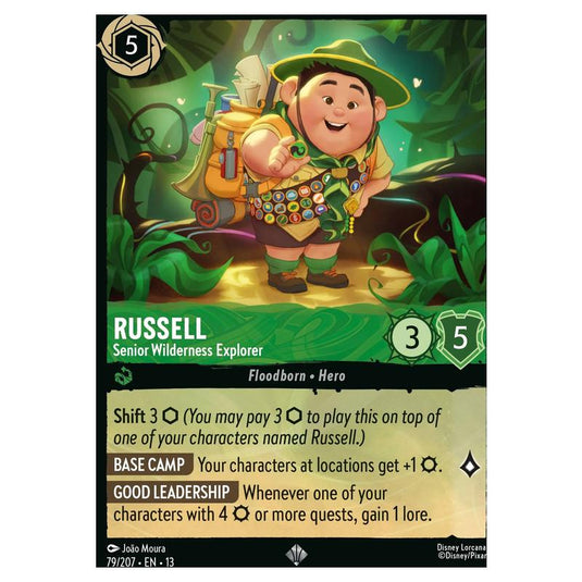 Lorcana - Attack of the Vine! - Russell - Senior Wilderness Explorer (Super Rare) - 79/207