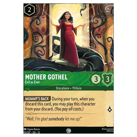 Lorcana - Attack of the Vine! - Mother Gothel - Evil as Ever (Common) - 93/207