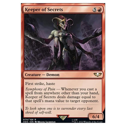 Magic The Gathering - Universes Beyond - Warhammer 40k - Keeper of Secrets - 078/168