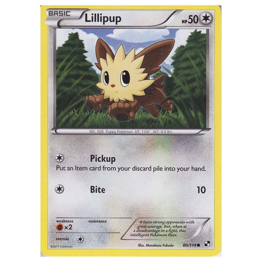 Pokemon - Black & White - Lillipup 80/114