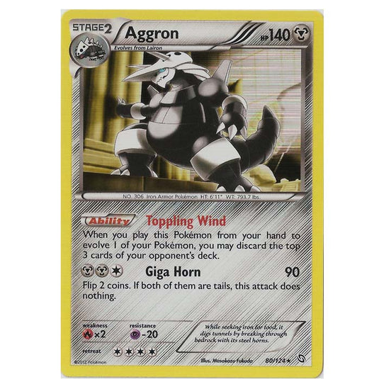 Pokemon - Black & White - Dragons Exalted - Aggron - 80/124