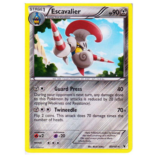 Pokemon - Black & White - Noble Victories - (Reverse Holo) - Escavalier 80/101