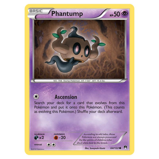 Pokemon - XY - Breakpoint - Phantump - 64/122 (Reverse Holo)