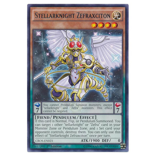 Yu-Gi-Oh! - Crossed Souls - Stellarknight Zefraxciton (Rare) CROS-EN021