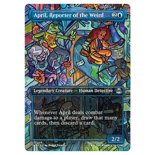 Magic The Gathering - Teenage Mutant Ninja Turtles - April, Reporter of the Weird - 0206
