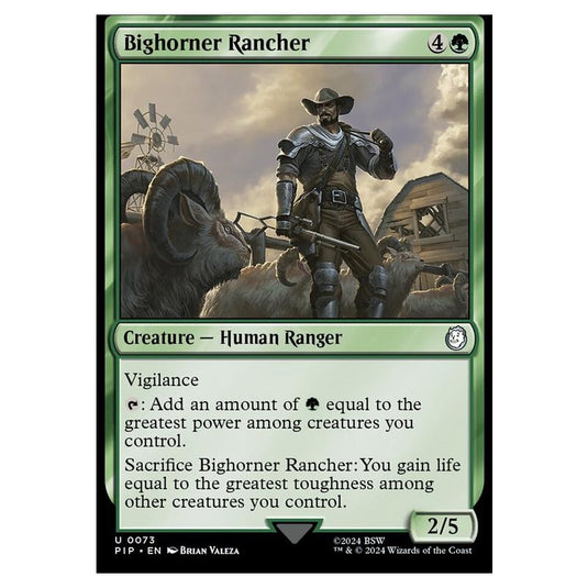 Magic The Gathering - Universes Beyond - Fallout - Bighorner Rancher - 0073