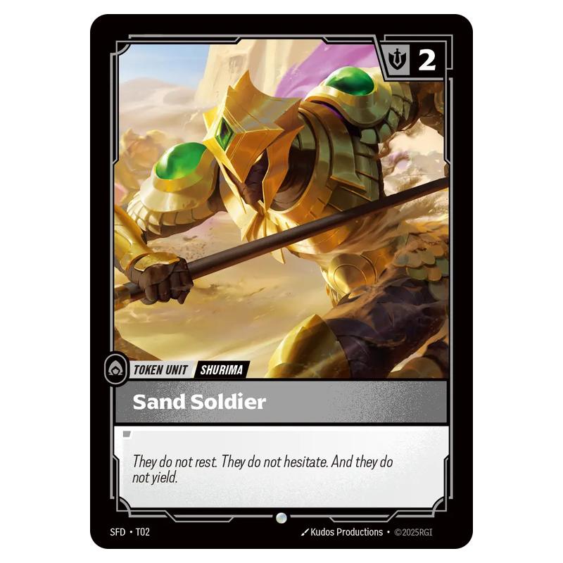 Sand Lol Riftbound: League of Legends TCG - Spiritforged - Sand Soldier - T02/2