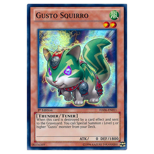 Yu-Gi-Oh! - Hidden Arsenal 6 - Omega Xyz - Gusto Squirro (Super Rare) HA06-EN011