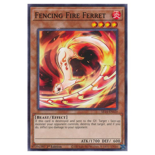 Yu-Gi-Oh! - Structure Deck - Fire Kings - Fencing Fire Ferret (Common) SR14-EN020