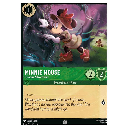 Lorcana - Attack of the Vine! - Minnie Mouse - Curious Adventurer (Common) - 87/207