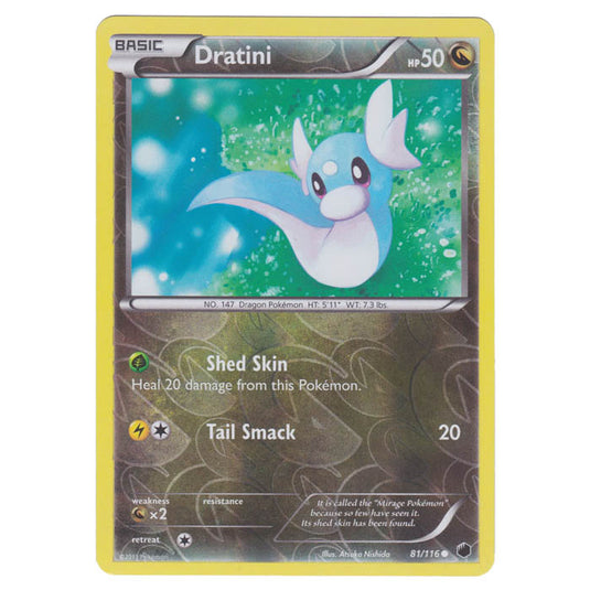 Pokemon - Black & White - Plasma Freeze - (Reverse Holo) Dratini - 81/116