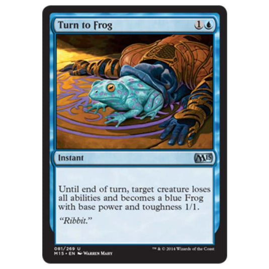 Magic the Gathering - M15 Core Set - Turn to Frog - 81/269