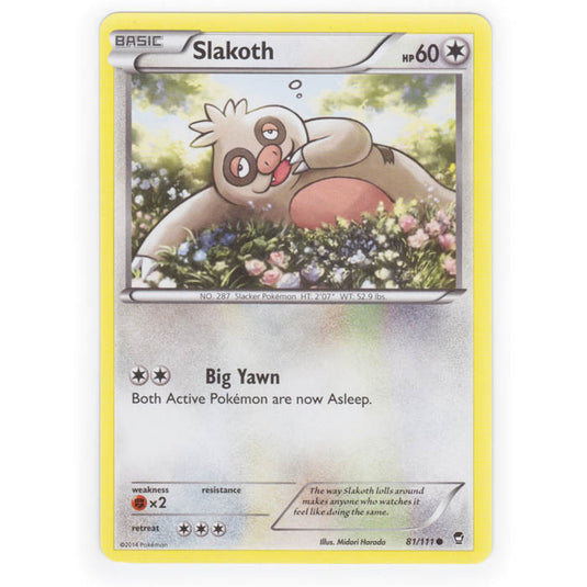 Pokemon - XY Furious Fists - Slakoth - 81/111