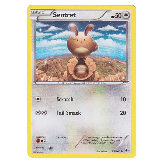 Pokemon - XY - Flashfire - Sentret - 81/106