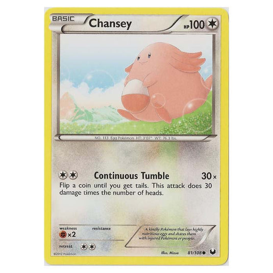 Pokemon - Black & White - Dark Explorers - Chansey - 81/108